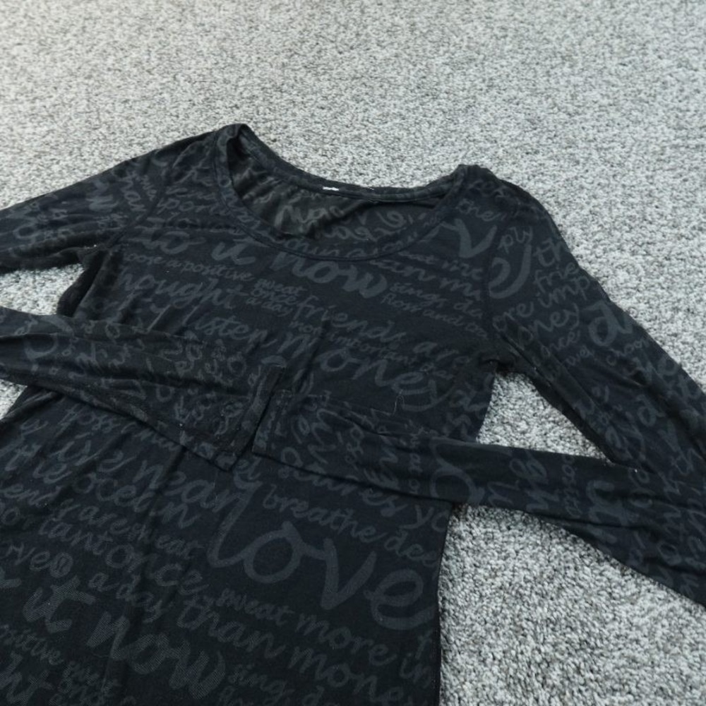 Lululemon Shirt Womens S Black Daily Practice Long‎ Sleeve Performance Stretch